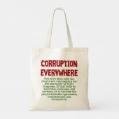 Nu meer dan ooit - het Citaat van de corruptie Tote Bag (Achterkant)