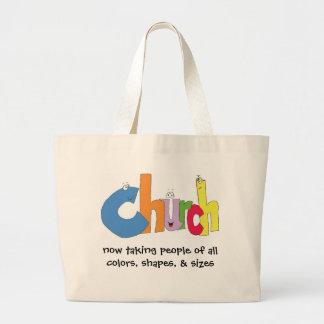 nu mensen van alle kleuren , vormen en maten grote tote bag