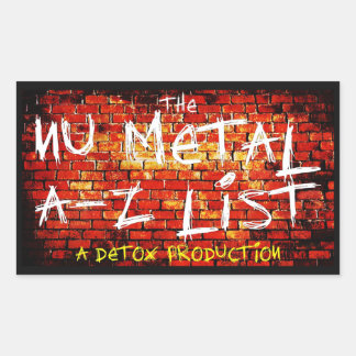 Nu Metal A-Z Lijst Stickers