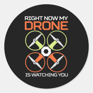 Nu meteen mijn drone ronde sticker