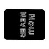 Nu nooit magneet (Horizontaal)