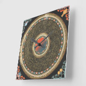 Nu O'Clock II Vierkante Klok (Hoek)