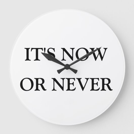 "Nu of nooit"-klok Grote Klok (Voorkant)