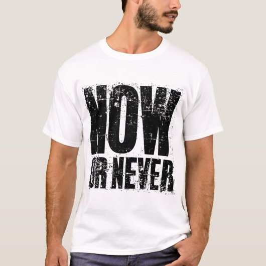 NU OF NOOIT T-SHIRT (Voorkant)
