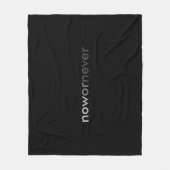 Nu of nooit verdwijnend citaat voor uitstelkrachte fleece deken (Voorkant)