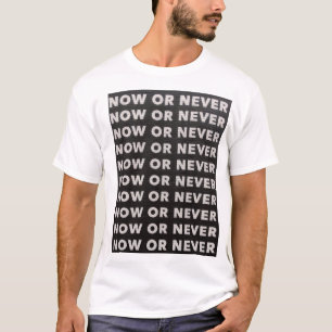 NU OF NOOIT ZWART-WIT CITEREN T-SHIRT