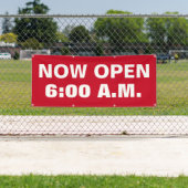 Nu Open Custom Time Business Spandoek (Insitu)