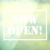 Nu open het Venster van het Teken Caling Raamsticker (Vel 3)