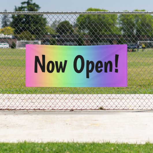 Nu open! Rainbow Banner (Insitu)