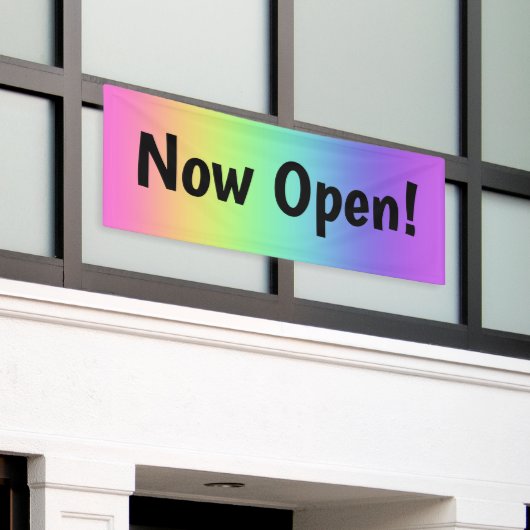 Nu open! Rainbow Banner (Buitenkant Gebouw)