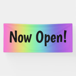 Nu open! Rainbow Banner