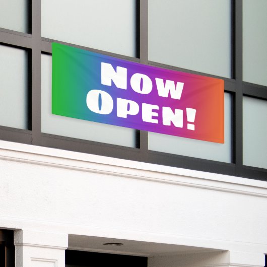 Nu open! Rainbow Banner (Buitenkant Gebouw)