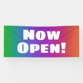 Nu open! Rainbow Banner (Horizontaal)