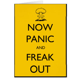Nu paniek en freak uit