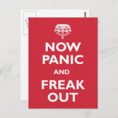 Nu paniek en freak uit briefkaart (Voorkant / Achterkant)