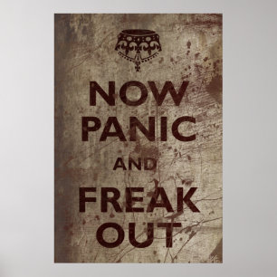 nu paniek en freak uit poster