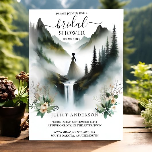 Nu River Rain Cloud Smoky Mountain Vrijgezellenfee Kaart