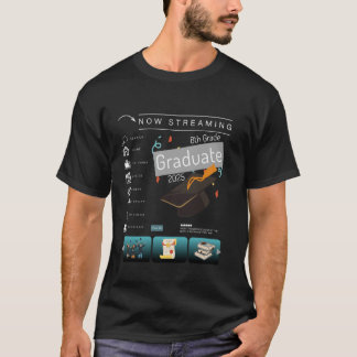 Nu streamen 8e klas afstuderen 2025 Grappig Afstud T-shirt