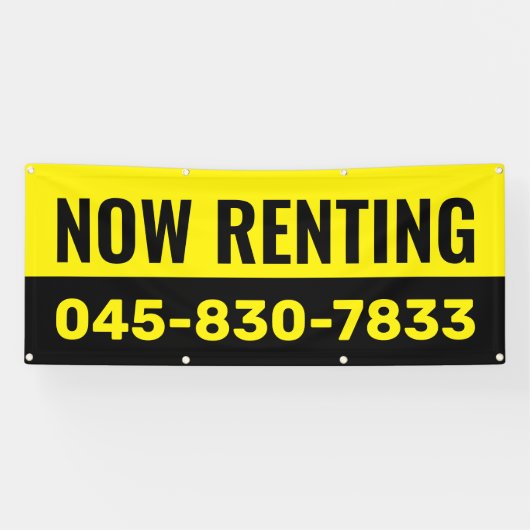 "Nu te huur" aangepaste banner (Horizontaal)