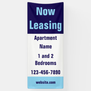 Nu te huur Appartement Naam Licht Donkerblauw & Wi Spandoek