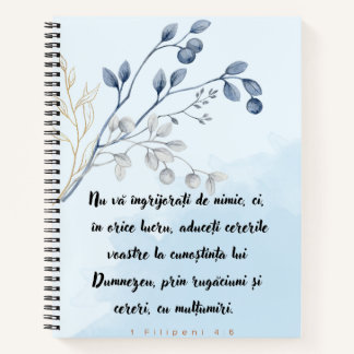 Nu va ingrijati de nimic Caiet cu spirala Notitieboek