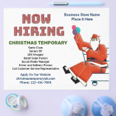 Nu Vacatures Hulp Bedrijf Kerstvakantie Aangepast Flyer (Enkel)