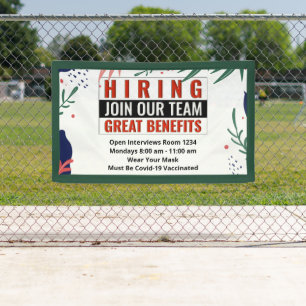 Nu Vacatures - Kom bij Ons Team Interviews Spandoek
