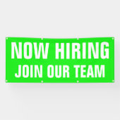 Nu Vacatures Wordt Ons Team Bright Large Spandoek (Horizontaal)