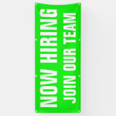 Nu Vacatures Wordt Ons Team Bright Large Spandoek (Verticaal)