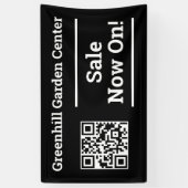 Nu verkopen met QR-code Spandoek (Verticaal)