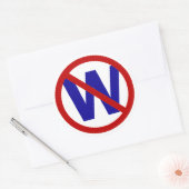 Nu W Ronde Sticker (Envelop)