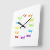 NU! WALL CLOCK BY DMT VIERKANTE KLOK (Hoek)