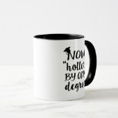 Nu warmer door één graad koffie-mok mok (Voorkant rechts)