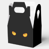 Nu ziet hij je zwarte kat bedankdoosjes (Geopend)
