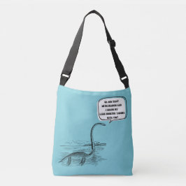 Nu zijn we bevriende grappige Nessie  Art Retro Crossbody Tas