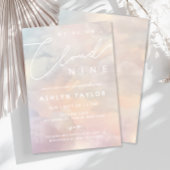 Nuage 9 aquarelle Sky Baby shower Invitation
