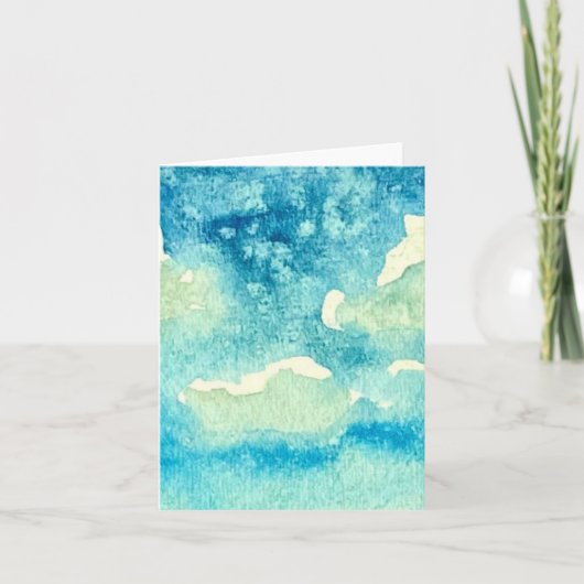 Nuage Art Aquarelle Plié (Devant)