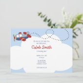 Nuage d'avion 1 invitation d'anniversaire (Debout devant)