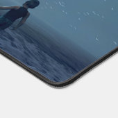 Nuage de méduse au-dessus de la plage de l'océan (Coin)