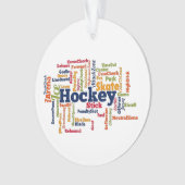Nuage de mots de hockey sur glace (devant)