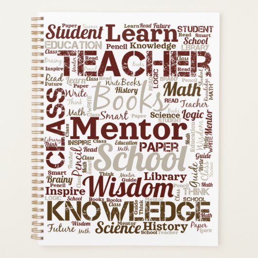 Nuage de mots pour les enseignants (Devant)