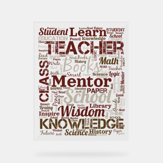 Nuage de mots pour les enseignants (Recto)