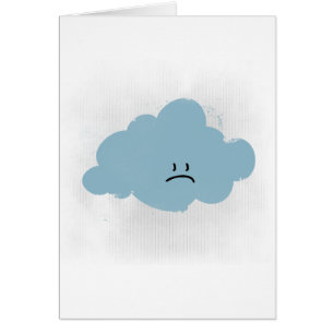 Nuage de pluie triste