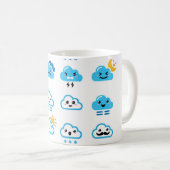 Nuage mignon, Kawaii, tasse de Manga (Devant droit)