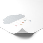 Nuage pastel Boho et impression d'étoiles (Coin)