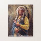 Nuage rouge en chef, puzzle en chef indien (Vertical)