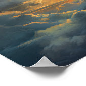 Nuages à l'aube Peinture Impression d'art Affiche (Coin)