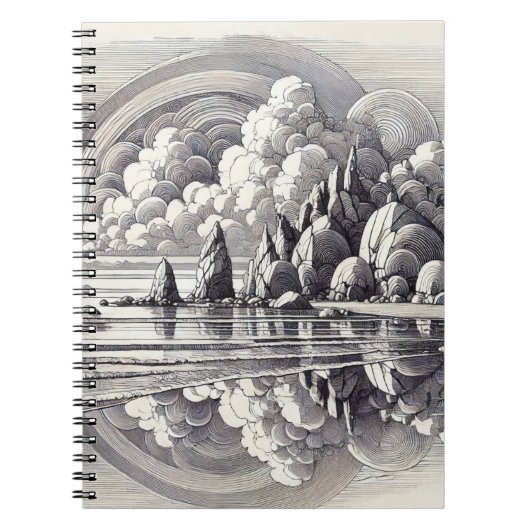 Nuages Abstraits | Journal carnet (Devant)
