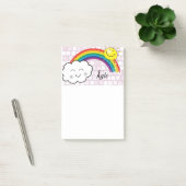 Nuages arc-en-ciel de Post-it (Bureau)