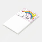 Nuages arc-en-ciel de Post-it (Incliné)